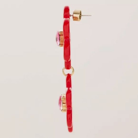 Floral Linear Earrings - kate spade new york x Target Red Limited Edition - Picture 3 of 7